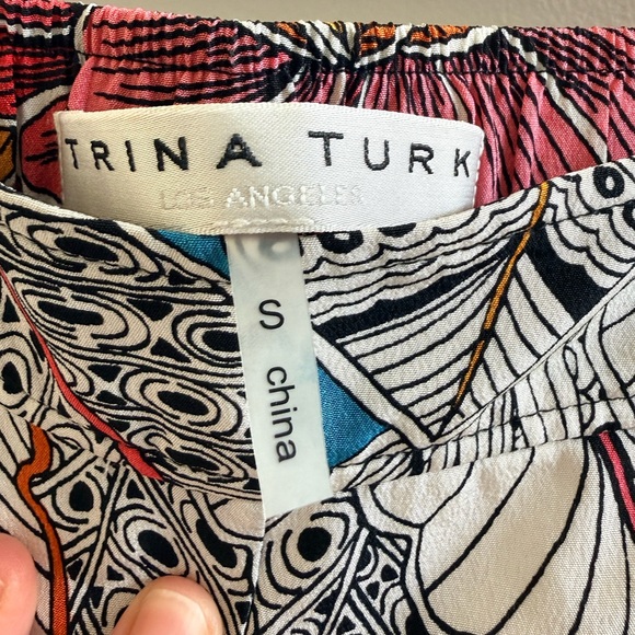 Trina Turk Multicolor Floral High Waist Shorts Size S - Picture 4 of 7